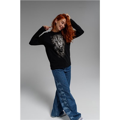 8513 Футболка с длинным рукавом женская