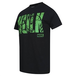 HULK Text MARVEL Herren T-Shirt FBMTS304BLK