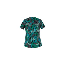 UA Floating Feathers Pewter Print Top