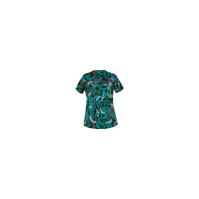 UA Floating Feathers Pewter Print Top