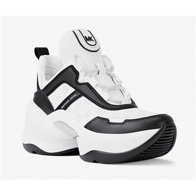 Michael Kors Outlet Olympia Logo Debossed Trainer