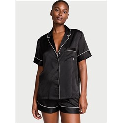Glazed Satin Short Pajama Set