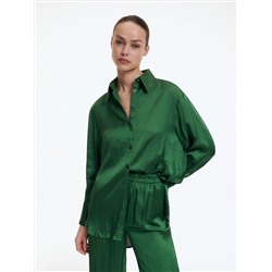 Однотонная рубашка