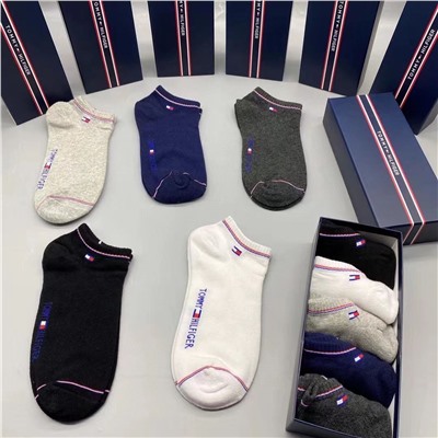 Низкие носки ТОММИ ХИЛФИГЕ*Р унисекс Набор из 5 пар