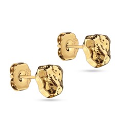 Пусеты Дюна (10мм; покрытие золото), Есть комплект