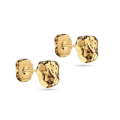 Пусеты Дюна (10мм; покрытие золото), Есть комплект