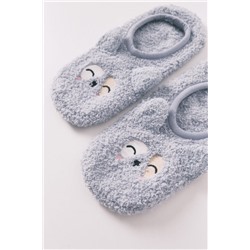 Calcetines slip on perro azul