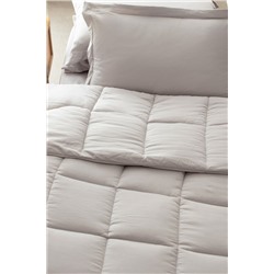 Mona Tek Kişilik Comforter Set - Taş