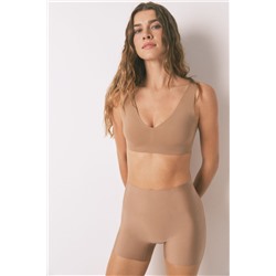 Pantalón corto interior clean cut beige