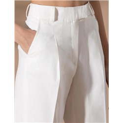 Ekru Havuç Fit Kumaş Pantolon