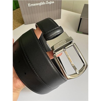Мужской двухсторонний ремень в деловом стиле  Ermenegild*o Zegn*a