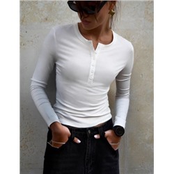 Лонгслив на пуговицах База.