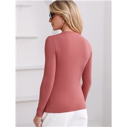 Джемпер с цельнокроеным воротом из премиального хлопка