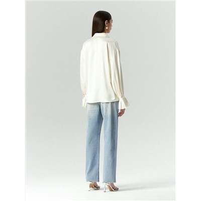 Рубашка с акцентными рукавами, B3193/bibl