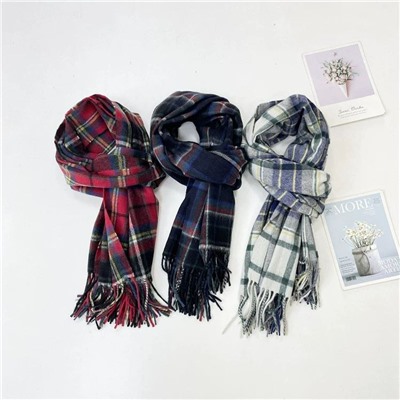 Женский тёплый шерстяной шарф КОУ*Ч