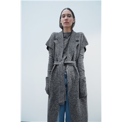 CHALECO JASPEADO 100% LANA