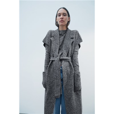 CHALECO JASPEADO 100% LANA