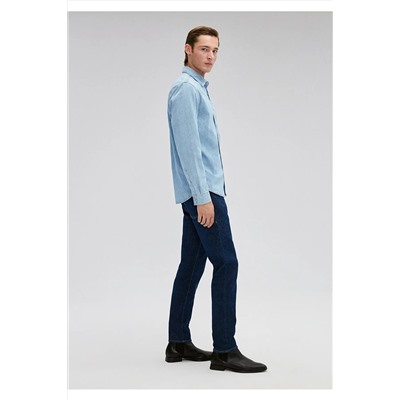 Mavi Roy Lux Black Açık Jean Gömlek Slim Fit / Dar Kesim 0210496-83856