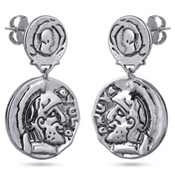 Серьги (покрытие родий), Есть комплект