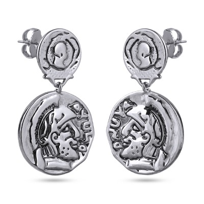 Серьги (покрытие родий), Есть комплект