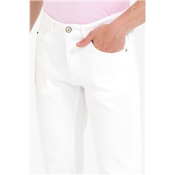 Erkek Beyaz Jean Pantolon