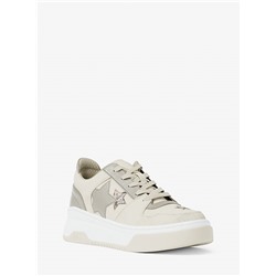 Michael Kors Outlet Lexi Embellished Mixed-Media Sneaker