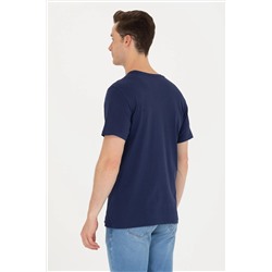 Erkek Lacivert Bisiklet Yaka Tişört