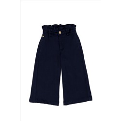 Kız Çocuk Lacivert Kanvas Pantolon