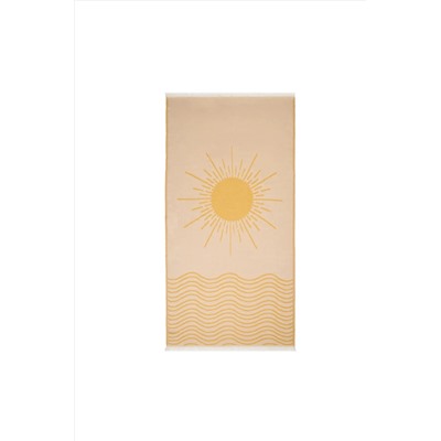 Evidea Soft Sun Madness Peştamal - Ekru - 90x160 cm