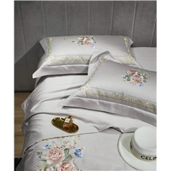 Скидки🎁  Комплект постельного с одеялом с вышивкой (3 расцветки)