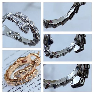 Серьги в виде змеи БУЛГАР*И