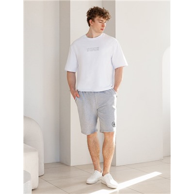 Шорты из тонкого футера с эластаном