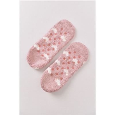 Calcetines slip on corazones rosa