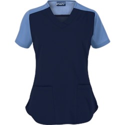 Butter-Soft Scrubs by UA™ Women's Color Block V-Neck Top