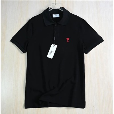 Хлопковая базовая рубашка-поло, модель унисекс АМ*И