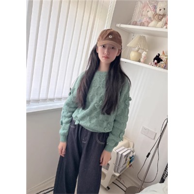 Вязаный свитер для девочек ЗАР*А