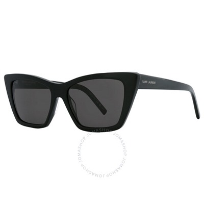 Saint Laurent  Grey Cat Eye Ladies Sunglasses