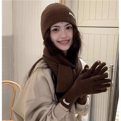 Комплект (шапка, шарф, перчатки)