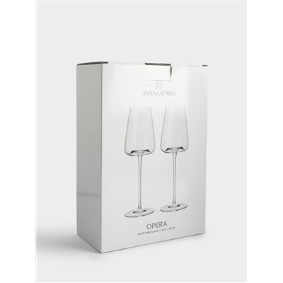 Бокал для белого вина, 350 мл, 2 шт, кристальное стекло, Opera