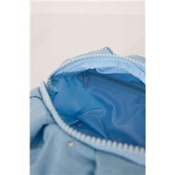 Neceser pequeño acolchado azul medio