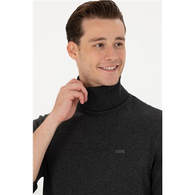 Erkek Antrasit Melanj Basic Kazak