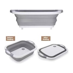 Посмотрите какая практичная для быта вещь) многофункциональная мойка.. Мойка+ разделочная доска 2в1 , можно использовать как разделочную доску, а в разложенном виде можно мыть фрукты и овощи ( есть дренаж) цена на ebay 45💵