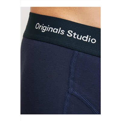 Jack & Jones Jack Jones Jacvesterbro Solıd Trunks 3 Pack Noos Erkek Lacivert Boxer 12272945-04