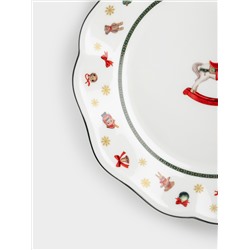 Тарелка закусочная, 19 см, фарфор N, белая, Лошадка, Miracle