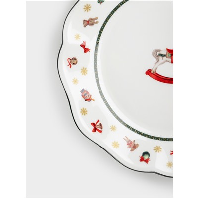 Тарелка закусочная, 19 см, фарфор N, белая, Лошадка, Miracle