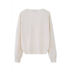 Jersey de lana y cachemir Blanco