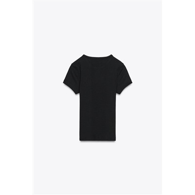 RIB SHORT SLEEVE T-SHIRT