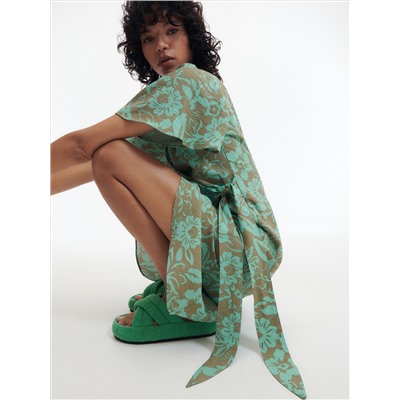 Viskose Kleid mit Muster