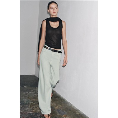 ZW COLLECTION HIGH-WAIST WIDE-LEG JEANS