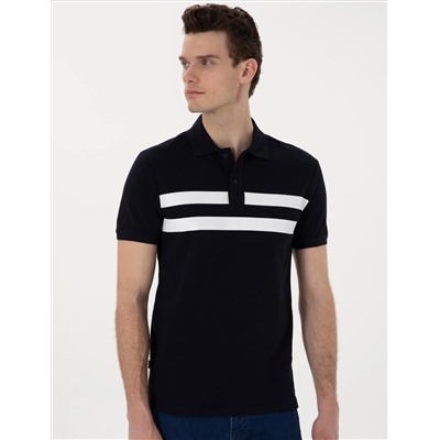 Lacivert Slim Fit Tişört